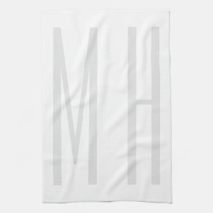 Moderne Monogramm Professionell Schlicht Minimalis Geschirrtuch