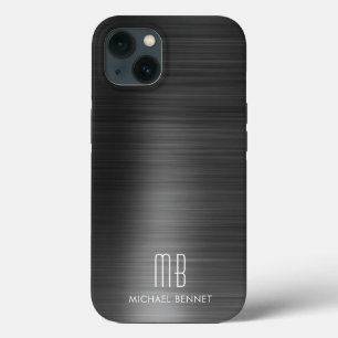 Moderne Monogramm Schwarz Case-Mate iPhone Hülle