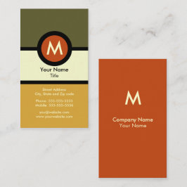 Moderne Monogramm-Visitenkarte Visitenkarte