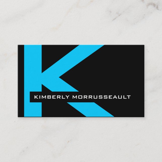 Moderne Monogramm-Visitenkarten Visitenkarte (Vorderseite)