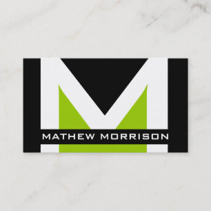 Moderne Monogramm-Visitenkarten Visitenkarte