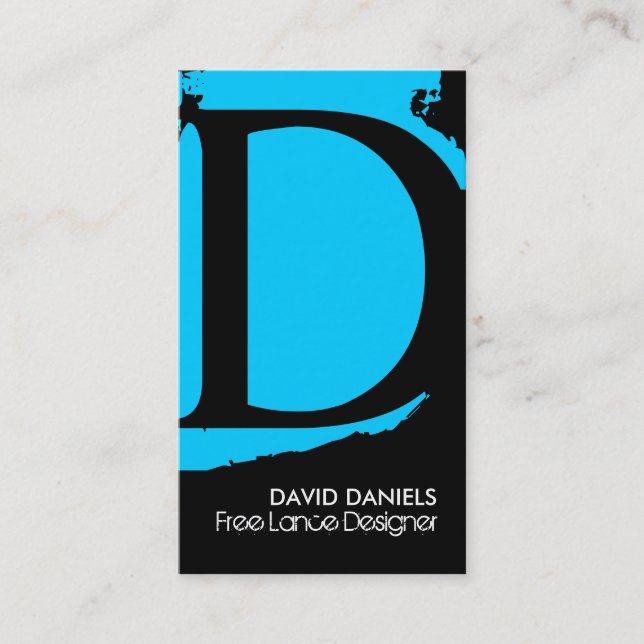 Moderne Monogramm-Visitenkarten Visitenkarte (Vorderseite)