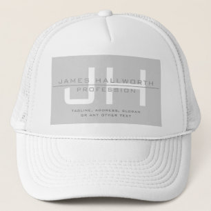 Moderne monogrammierte Initialen (oder anderer Tex Truckerkappe