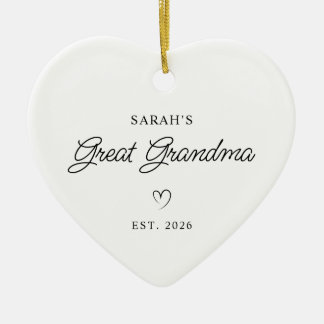 Moderne Monoline Neues Baby-Urbilder der Urgroßmut Keramik Ornament