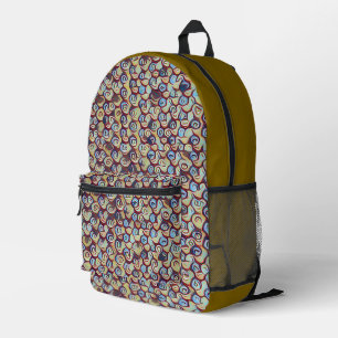 Moderne Mosaik abstrakte geometrische Muster 1290 Bedruckter Rucksack