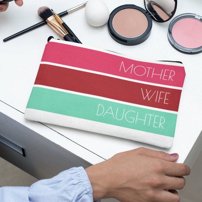 Moderne Mother's Day Trendy Toilettentasche Zubehörtasche (Von Creator hochgeladen)
