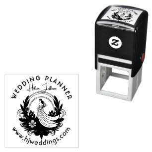 Moderne Motiv-Logo-Hochzeitsplanerin Permastempel