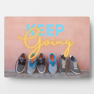Moderne Motivation zum Weitermachen  Fotoplatte