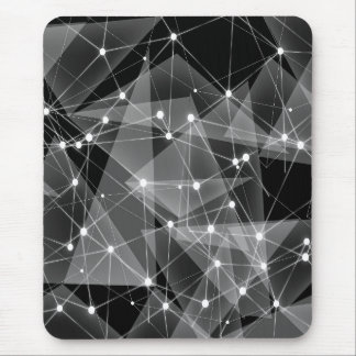 Moderne Mousepad, schwarz, grau, abstrakt Mousepad