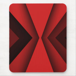 Moderne Mousepad, schwarz, rot, abstrakt, geometri Mousepad