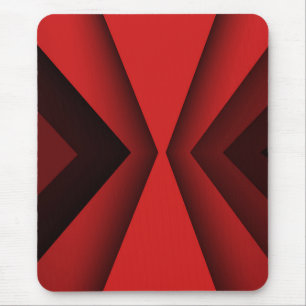 Moderne Mousepad, schwarz, rot, abstrakt, geometri Mousepad