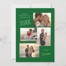 Moderne Multi-Foto Collage Card