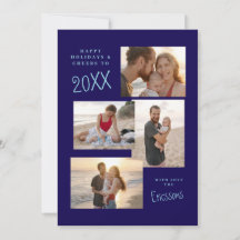 Moderne Multi-Foto Collage Card