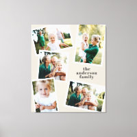 Moderne Multi-Foto-Familie natürliche Wohngestaltu