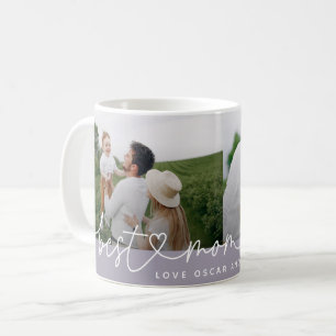Moderne Multi-Foto-Mama, die je niedliche Herz-Lil Kaffeetasse