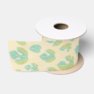 Moderne Multiberry-Blätter Muster Satin Ribbon Satinband