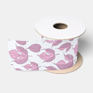 Moderne Multiberry-Blätter Muster Satin Ribbon Satinband