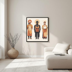 Moderne Muse – Abstrakte feminine Geometrie Poster