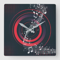 Moderne Musikmauer - Rote Beats & Blendnoten