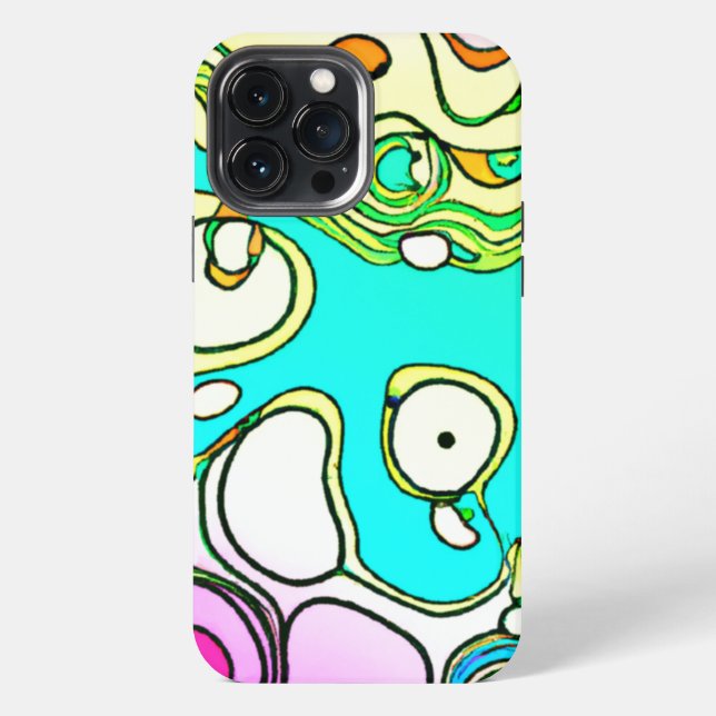 Moderne Muster Art Design iPhone 13 Pro Max Hülle (Rückseite)