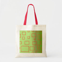 Moderne Muster Green Geometric Design Tote Bag Tragetasche