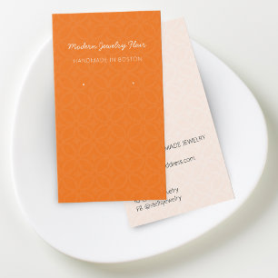 Moderne Muster Orange Ohrhänger Displaykarte