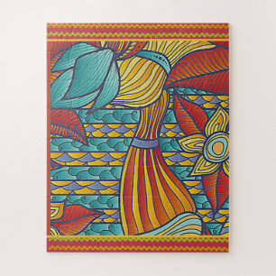 Moderne Muster Rot, Gold, Blues