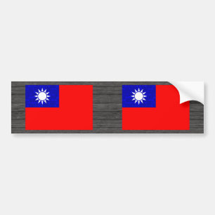 Moderne Muster-Taiwanese-Flagge Autoaufkleber