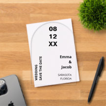 Moderne, mutige Save the Date Acryleinladung