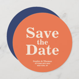 Moderne, mutige Typografie-Hochzeit rettet das Dat Save The Date