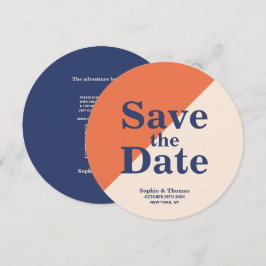 Moderne, mutige Typografie-Hochzeit rettet das Dat Save The Date