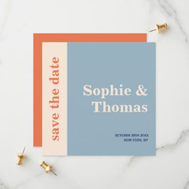 Moderne, mutige Typografie-Hochzeit rettet das Dat Save The Date