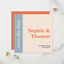Moderne, mutige Typografie-Hochzeit rettet das Dat Save The Date