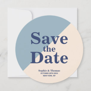 Moderne, mutige Typografie-Hochzeit rettet das Dat Save The Date