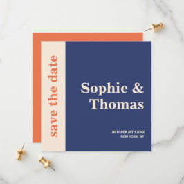 Moderne, mutige Typografie-Hochzeit rettet das Dat Save The Date