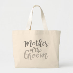 Moderne Mutter der Braut Cursive Ombre-Tasche Jumbo Stoffbeutel