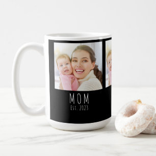 Moderne Mutter Established Schwarz 3 Foto Kaffeetasse