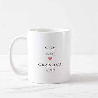 Moderne Mutter | Oma Jahr Gegründet Kaffee Kaffeetasse