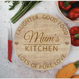 Moderne Mütter tagtäglich gewohnter Text Holz Schneidebrett