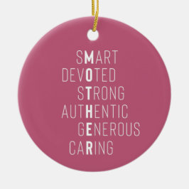 Moderne Mutterdefinition Kinder benennen staubige Keramik Ornament