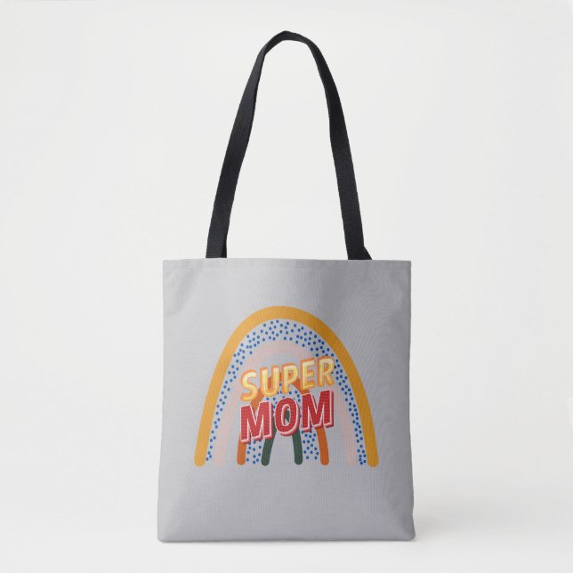 Moderne MuttertagssuperMama Tasche (Vorderseite)