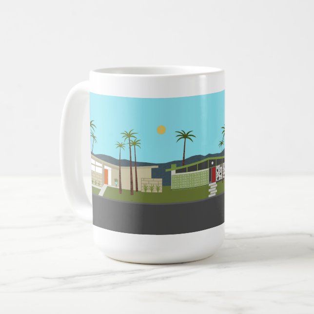 Moderne Nachbarschaft des Mittelalters Kaffeetasse (Vorderseite Links)