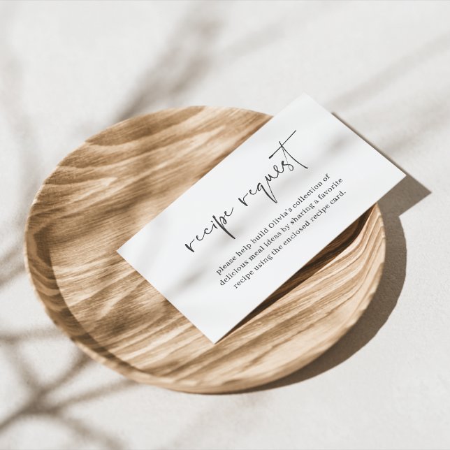 Moderne Nachfrage nach Minimalistischen Brautparty Begleitkarte (Von Creator hochgeladen)