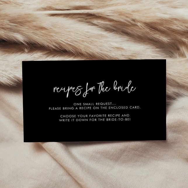 Moderne Nachfrage nach schwarzem Rezept Begleitkarte (Von Creator hochgeladen)