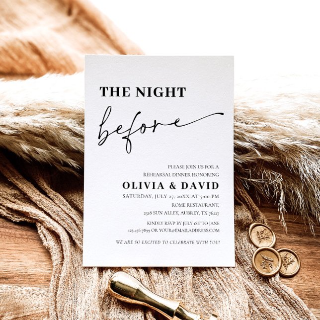 Moderne Nacht vor der Probe Einladung (Von Creator hochgeladen)