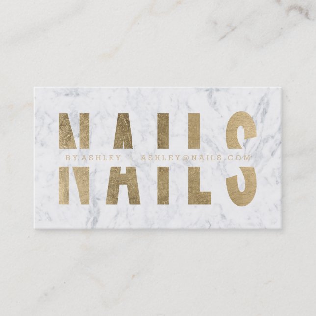 Moderne Nägel schnitten Visitenkarte (Vorderseite)