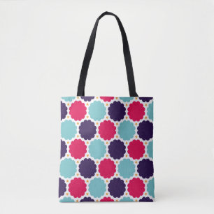 moderne nahtlose farbenfrohe Geometrie-Wolkenmust Tasche