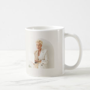Moderne Namensschilder für Immobilienmakler mit el Kaffeetasse
