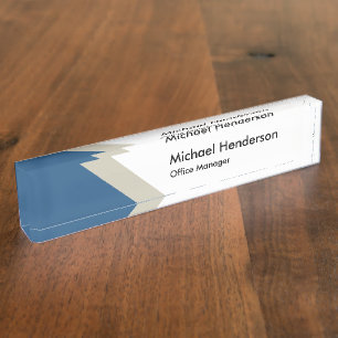 Moderne Namenstropfen-Schablone Namensplakette