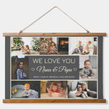 Moderne Nana und Papa FotoCollage
